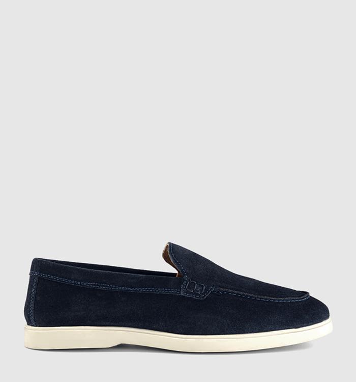 OFFICE Cruise Suede Loafers Navy Suede