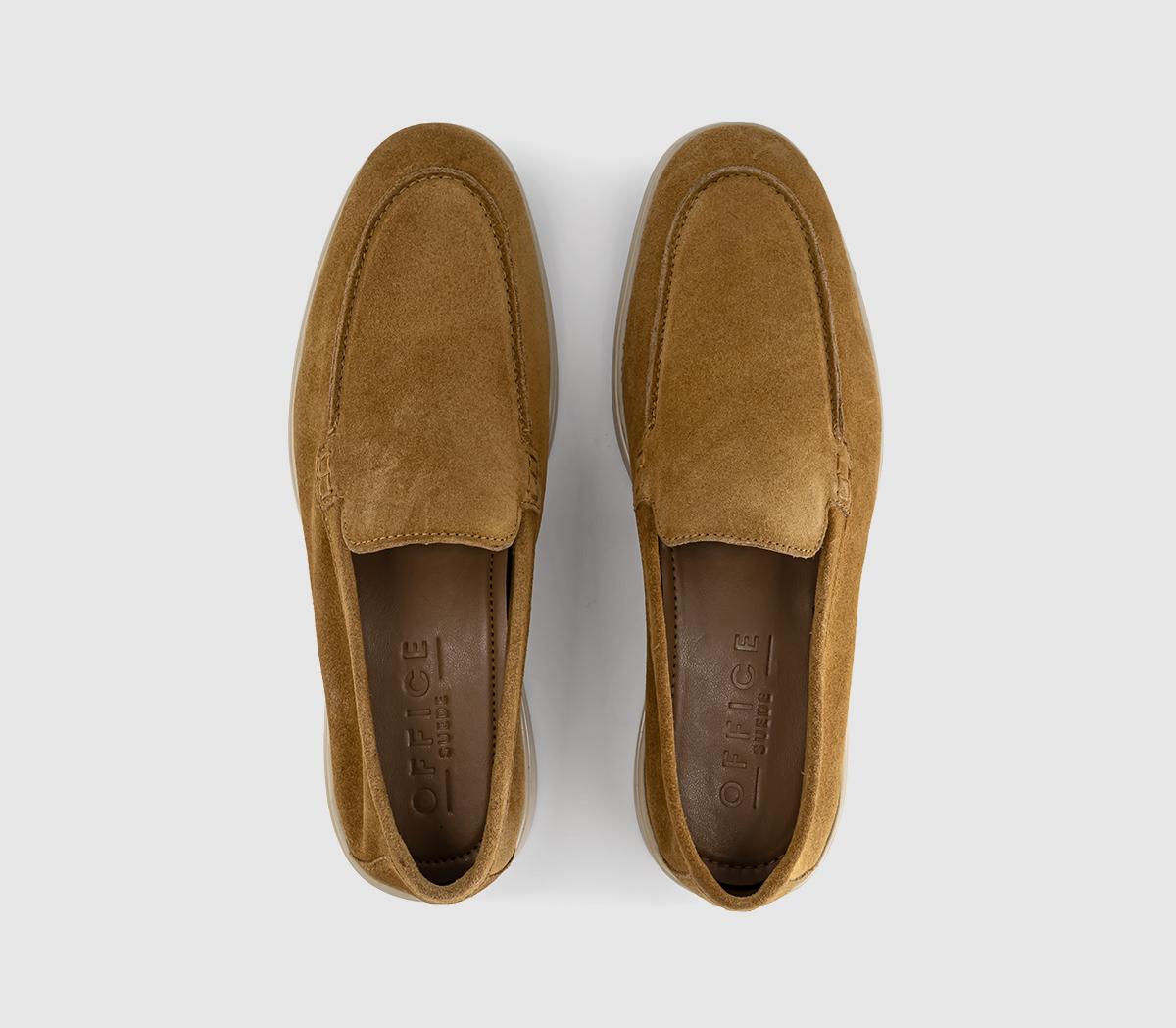 OFFICECruise Suede LoafersTan Suede