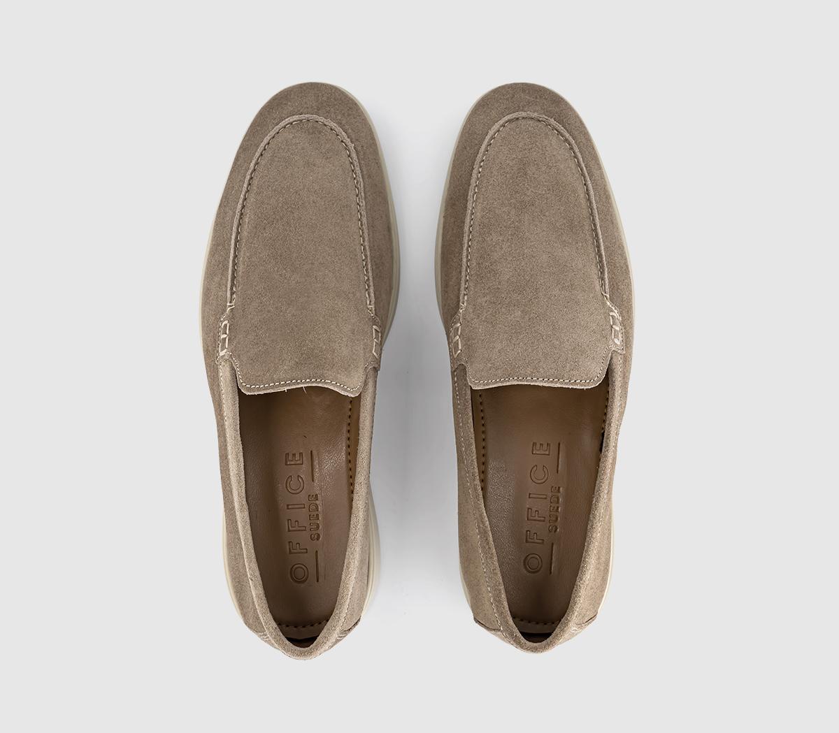 OFFICECruise Suede LoafersStone Suede