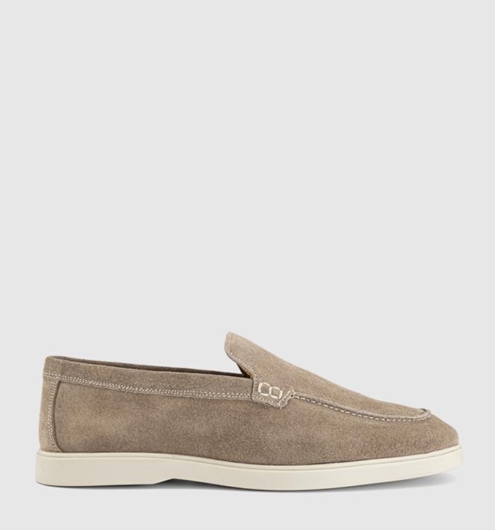 OFFICE Cruise Suede Loafers Stone Suede