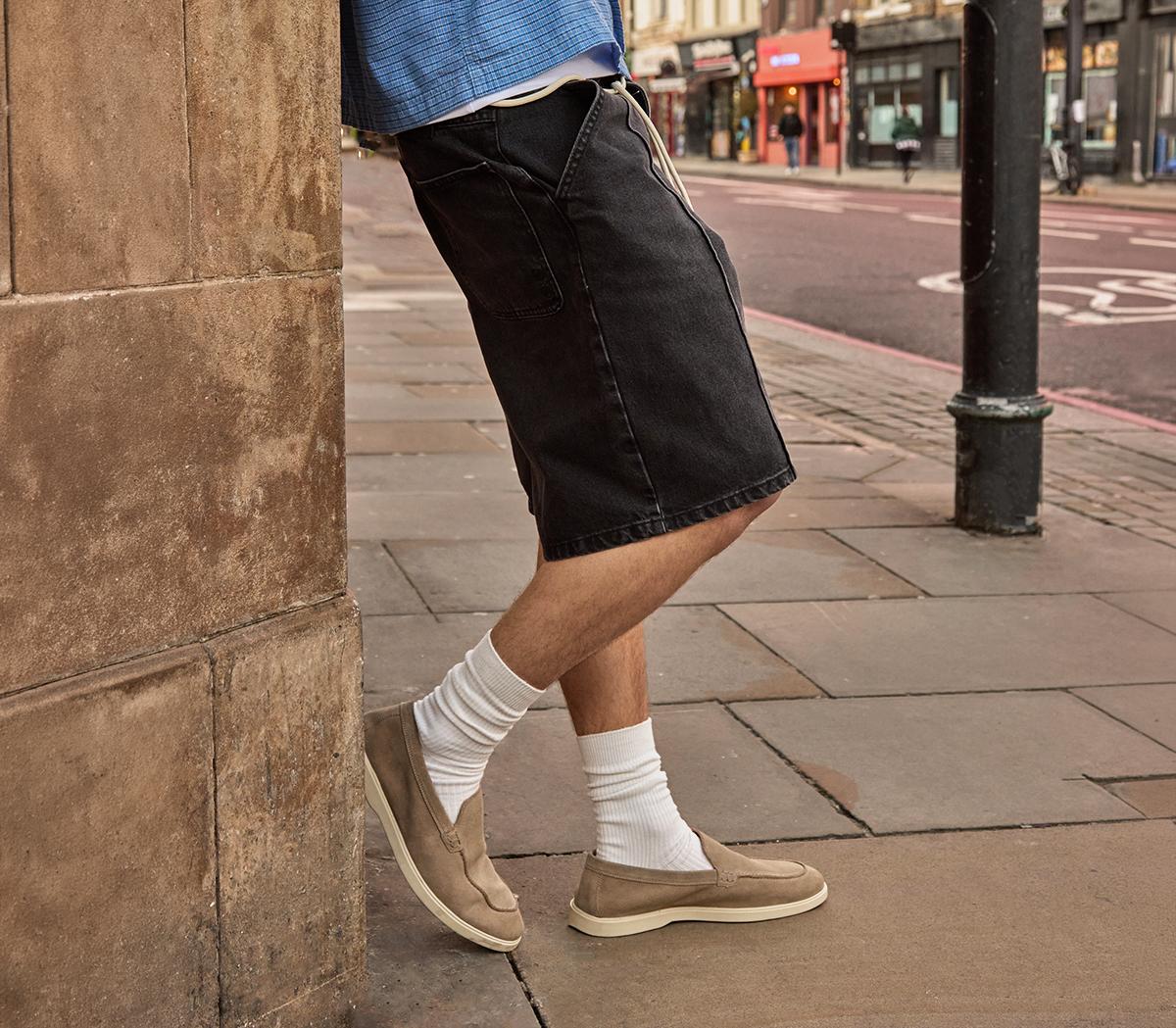 OFFICECruise Suede LoafersStone Suede