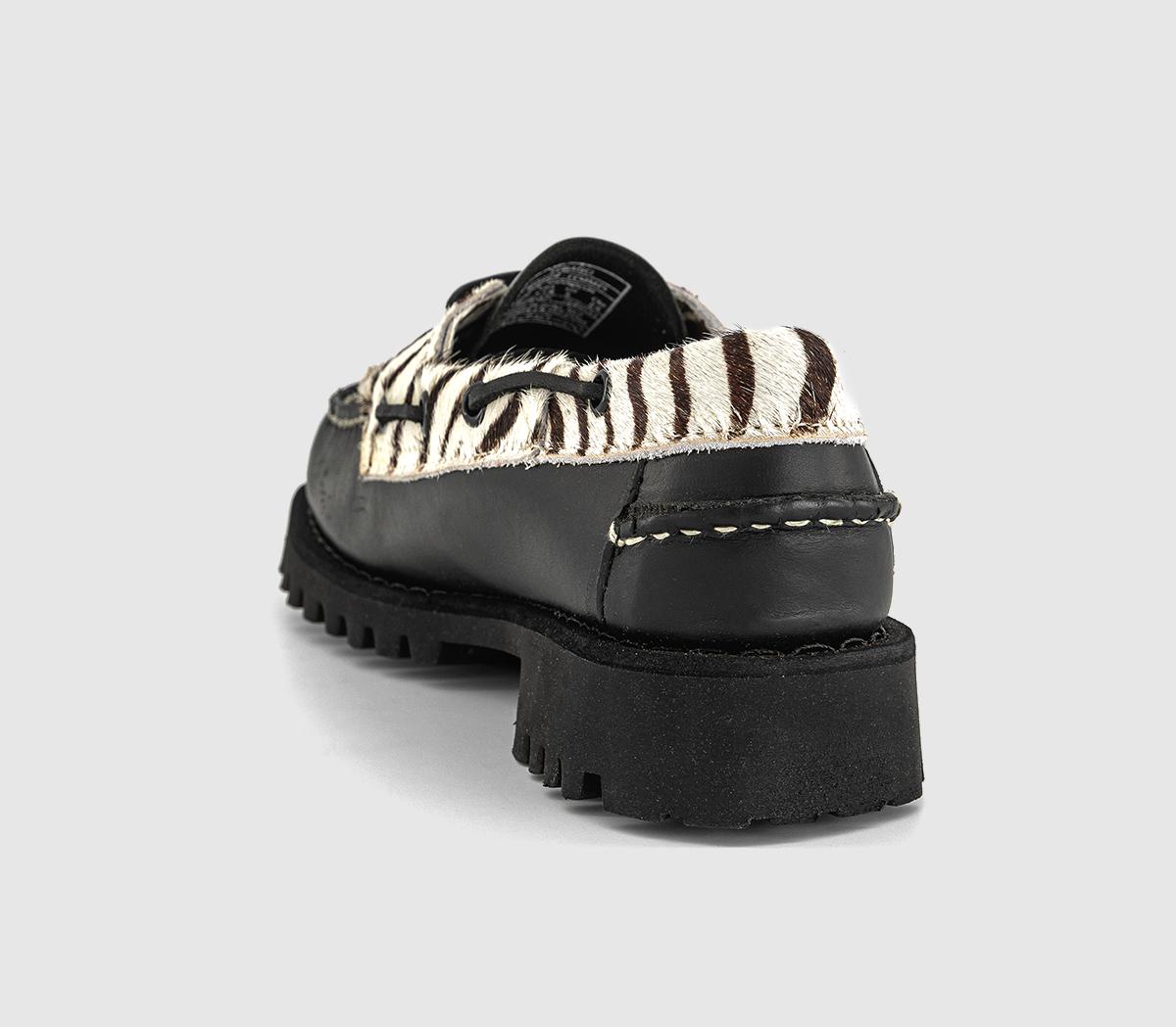 SebagoRanger Wild Collar Boat ShoesBlack Zebra