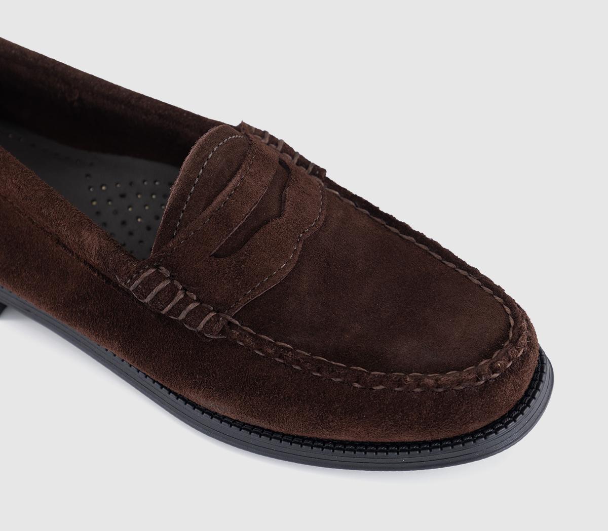 G.H Bass & CoWeejun Penny Suede LoafersChocolate Suede