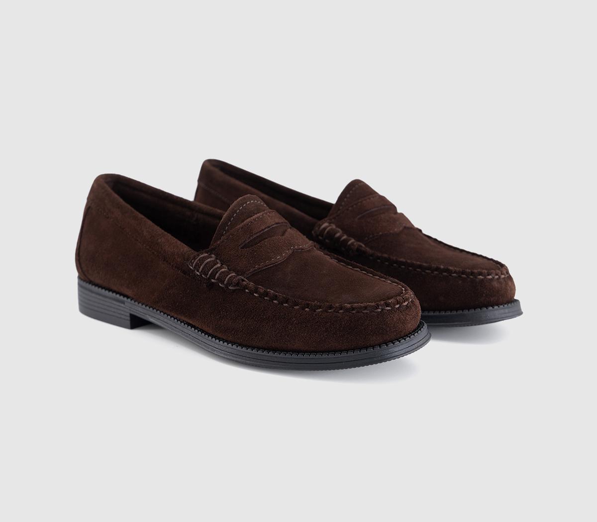 G.H Bass & CoWeejun Penny Suede LoafersChocolate Suede