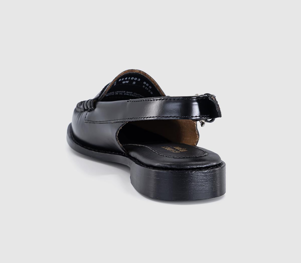 G.H Bass & CoWeejun Penny Slingback LoafersBlack Leather