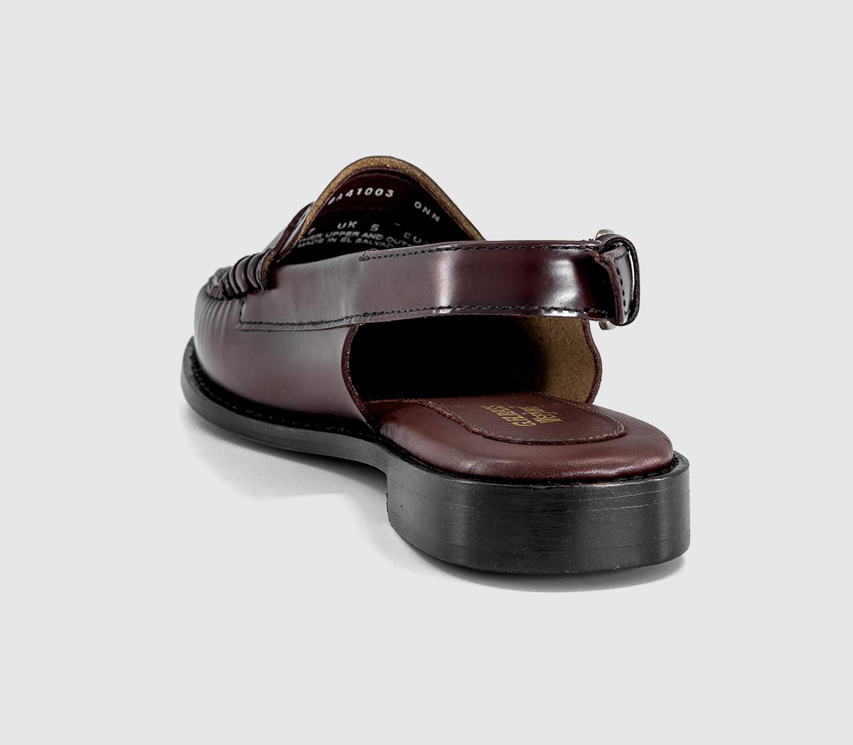 G.H Bass & CoWeejun Penny Slingback LoafersWine Leather