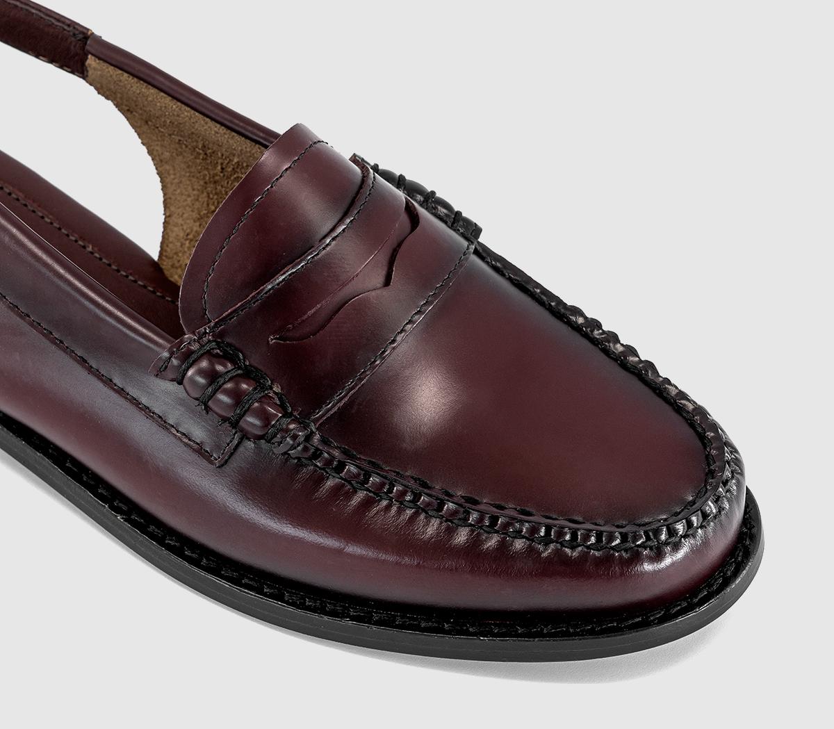 G.H Bass & CoWeejun Penny Slingback LoafersWine Leather