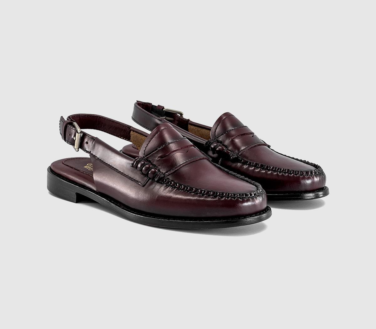 G.H Bass & CoWeejun Penny Slingback LoafersWine Leather