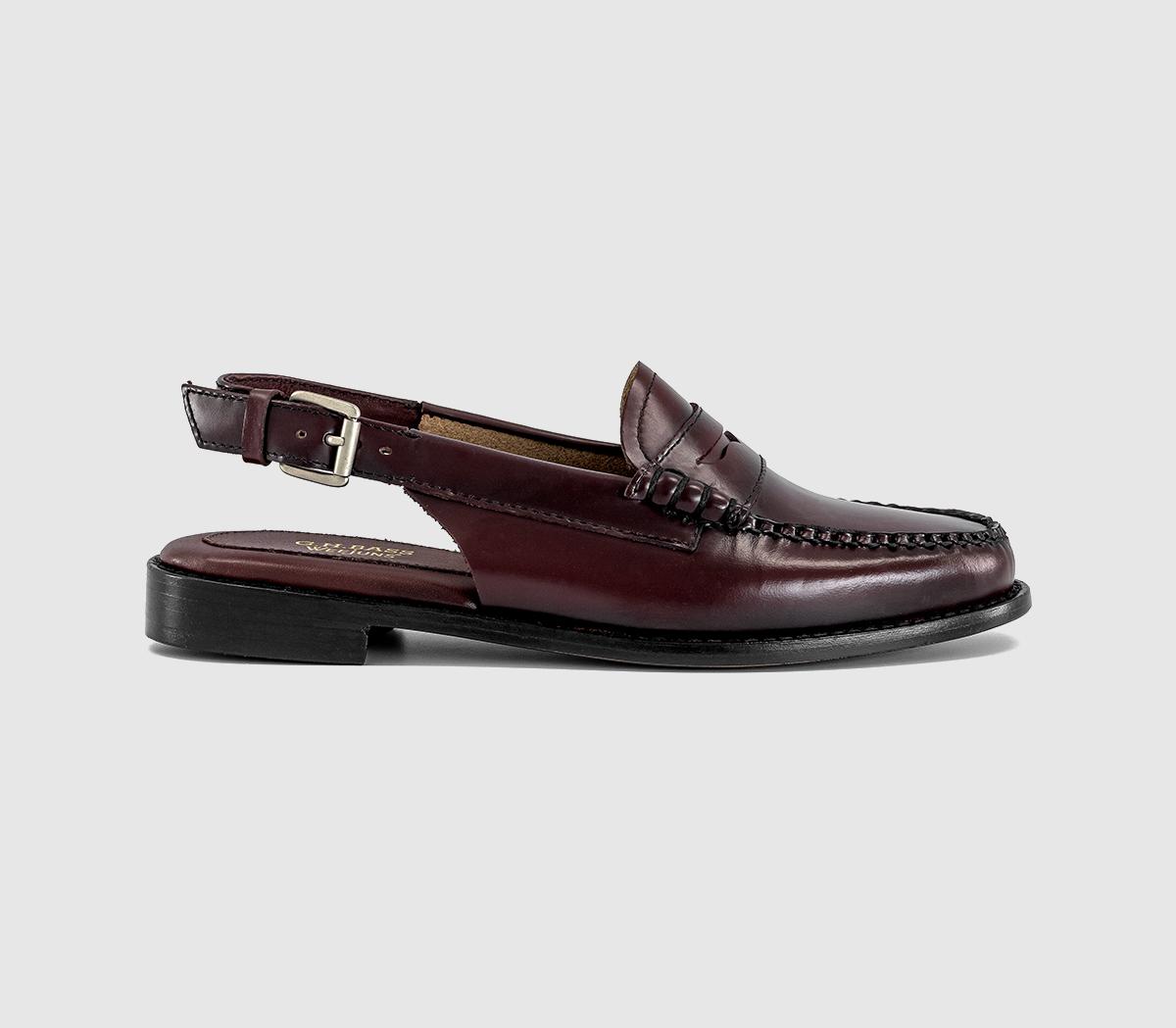 G.H Bass & CoWeejun Penny Slingback LoafersWine Leather