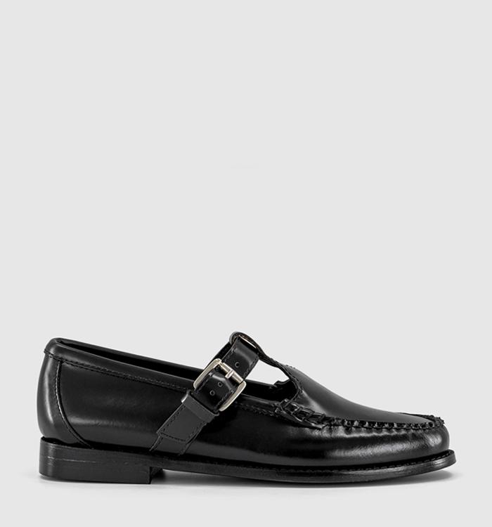 G.H Bass & Co Weejun Mary Janes Black Leather