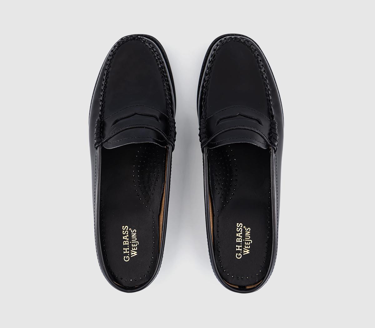 G.H Bass & CoWeejun Penny Slide LoafersBlack Leather