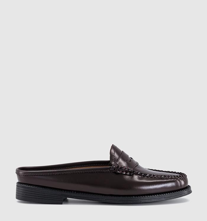 G.H Bass & Co Weejun Penny Sliders Chocolate Leather