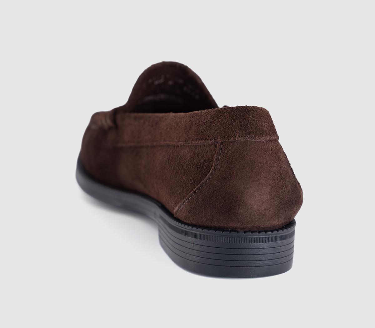 G.H Bass & CoWeejun Larson Suede LoafersChocolate Suede