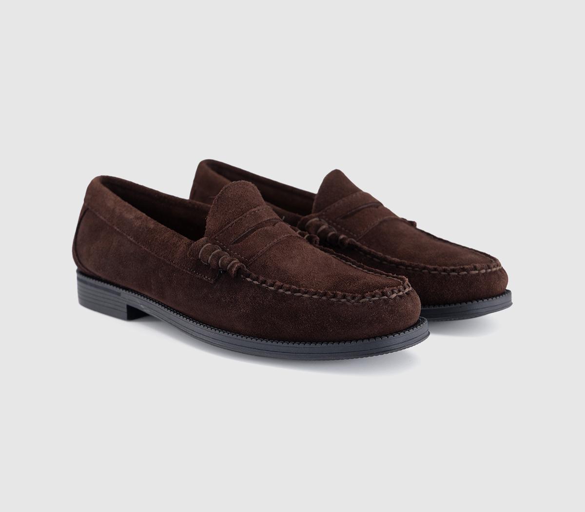 G.H Bass & CoWeejun Larson Suede LoafersChocolate Suede