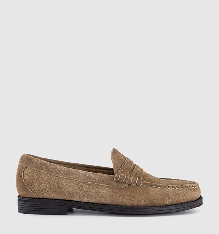 G.H Bass & Co Weejun Larson Suede Loafers Earth Suede