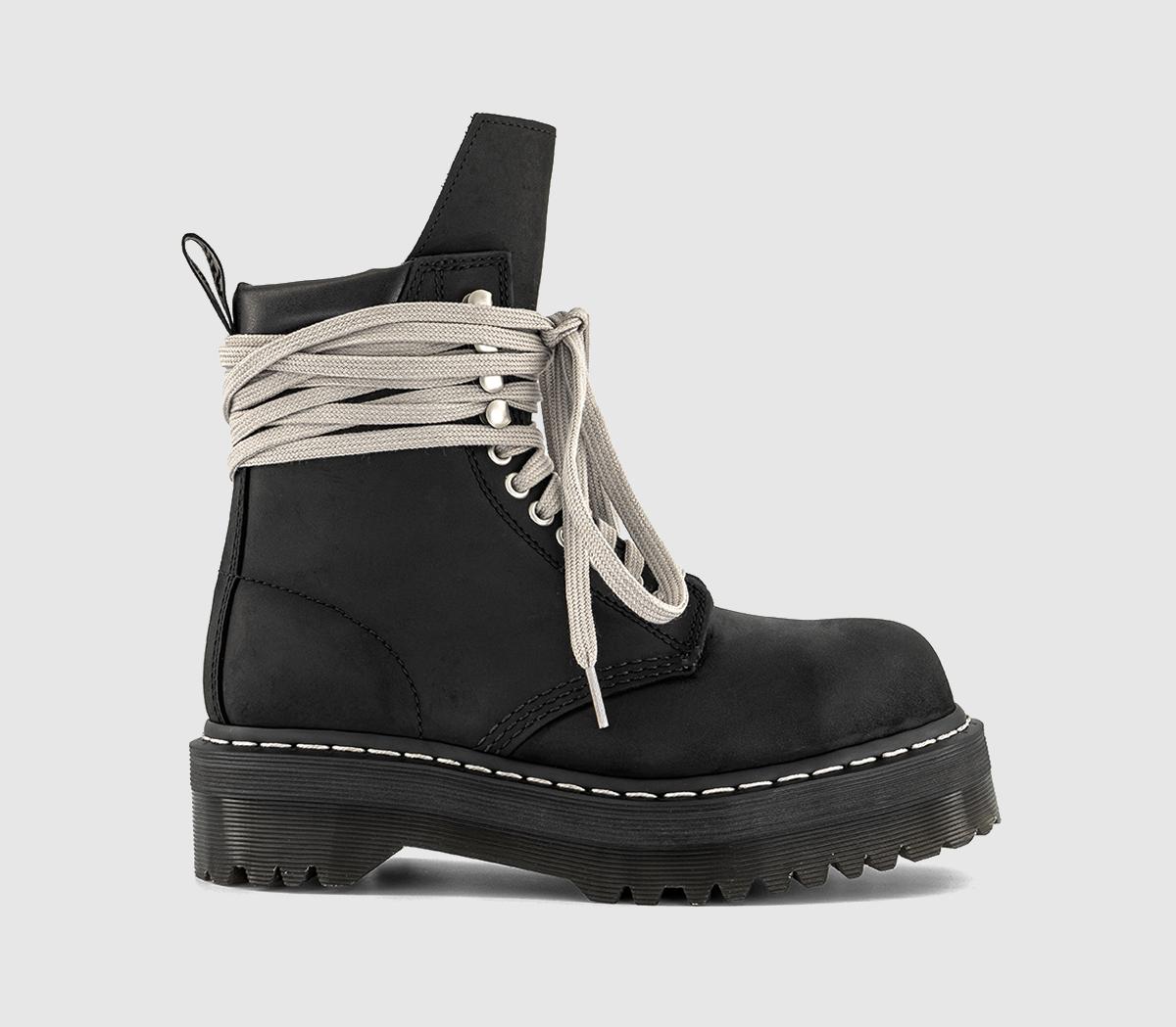 Rick OwensQuad Sole Steel Toe Boots FBlack