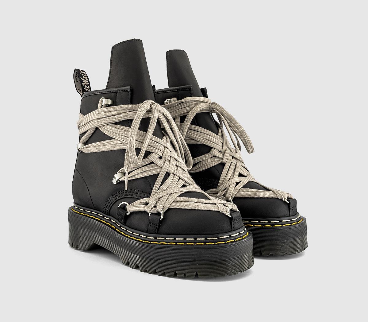 Rick Owens1460 Quad Sole Megalace® BootsBlack