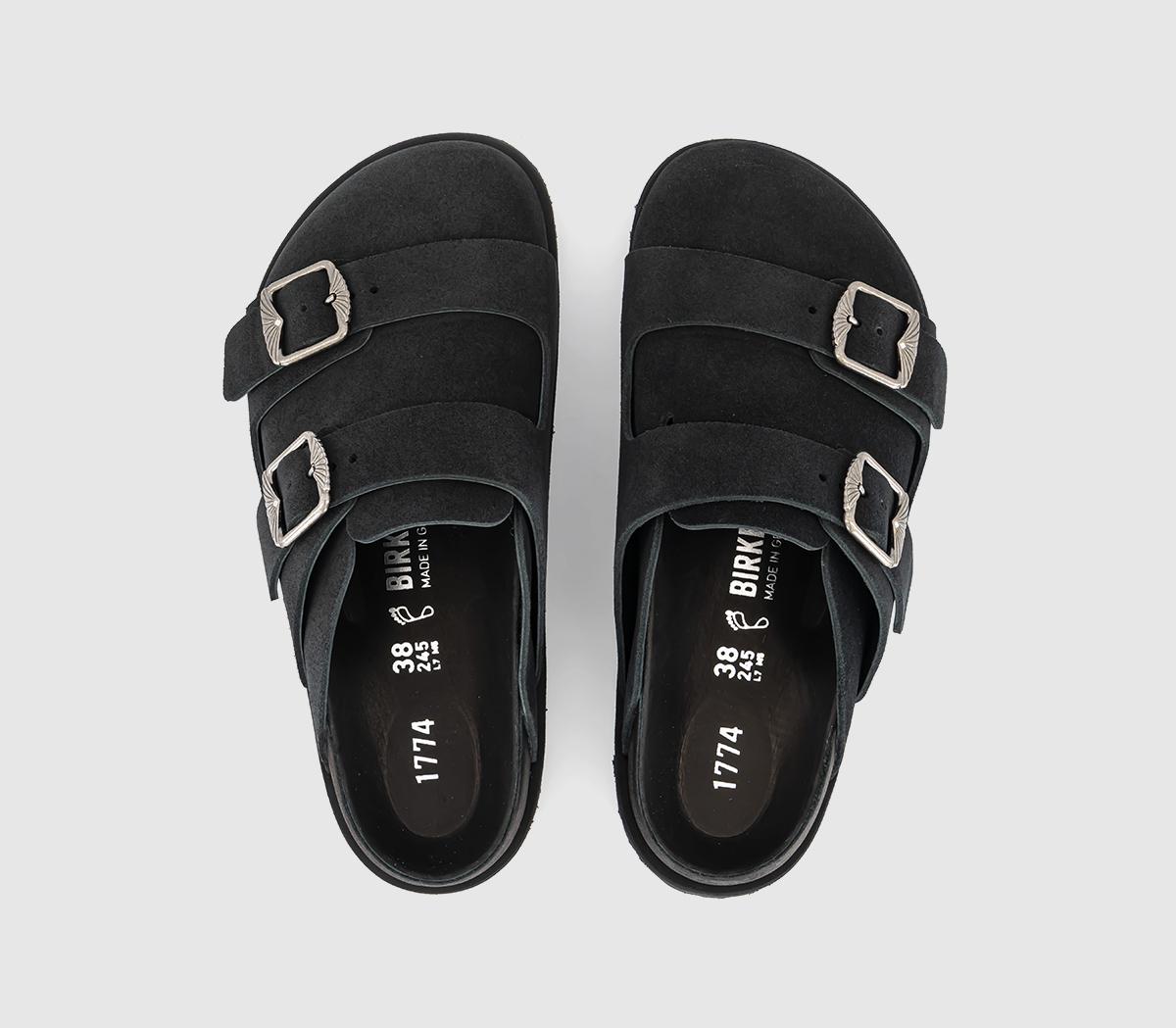 1774 BIRKENSTOCKWest Suede ClogsBlack