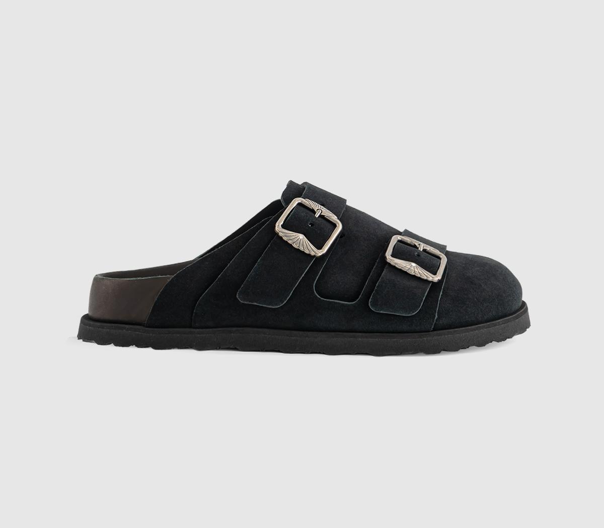 1774 BIRKENSTOCKWest Suede ClogsBlack