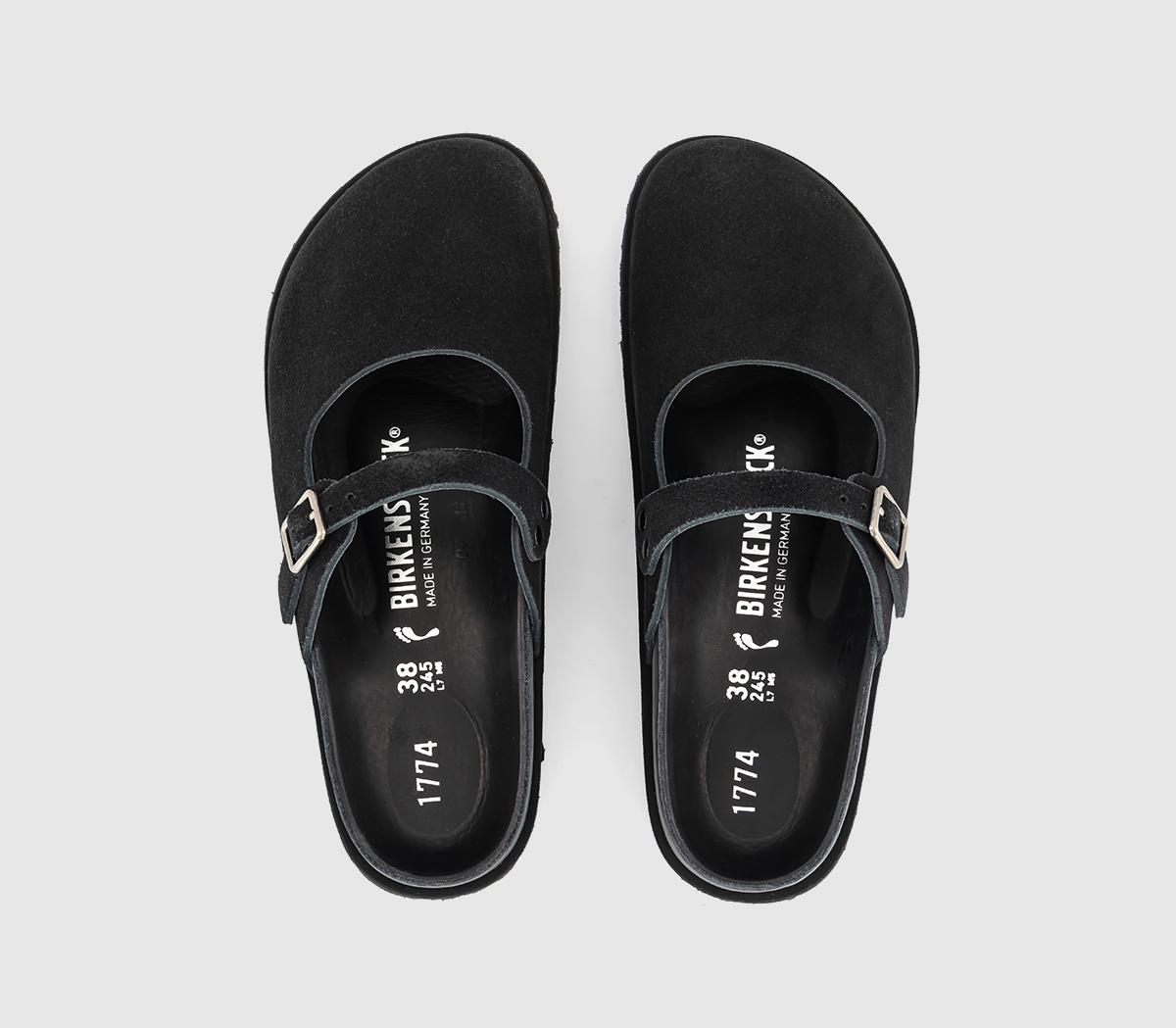 1774 BIRKENSTOCKMaria Suede ClogsBlack