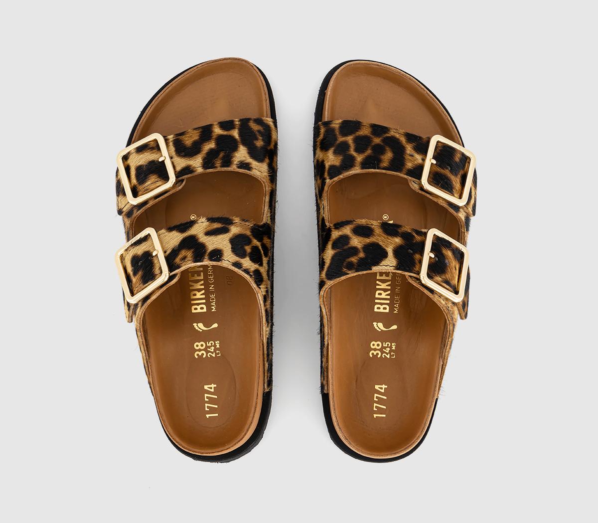 BIRKENSTOCKArizona Pony Like Fur SandalsLeopard