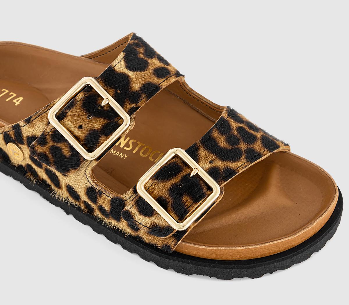 BIRKENSTOCKArizona Pony Like Fur SandalsLeopard