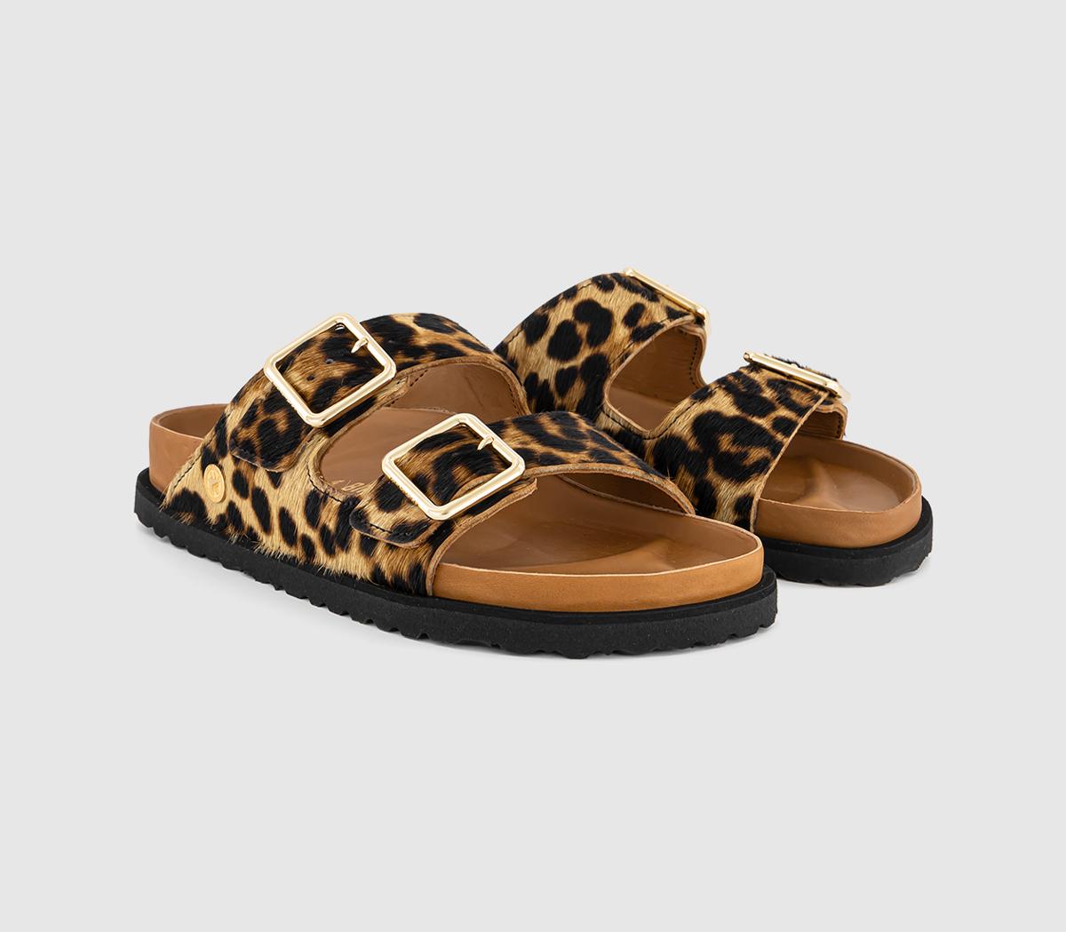 BIRKENSTOCKArizona Pony Like Fur SandalsLeopard