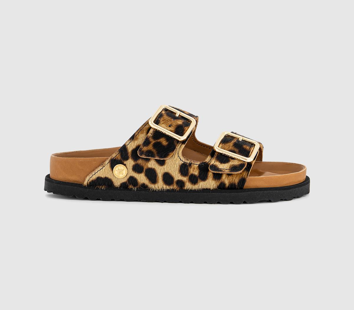 BIRKENSTOCKArizona Pony Like Fur SandalsLeopard