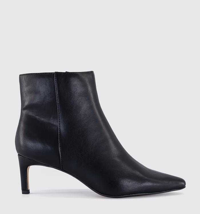 OFFICE Aurelia kitten Heel Ankle Boots Black