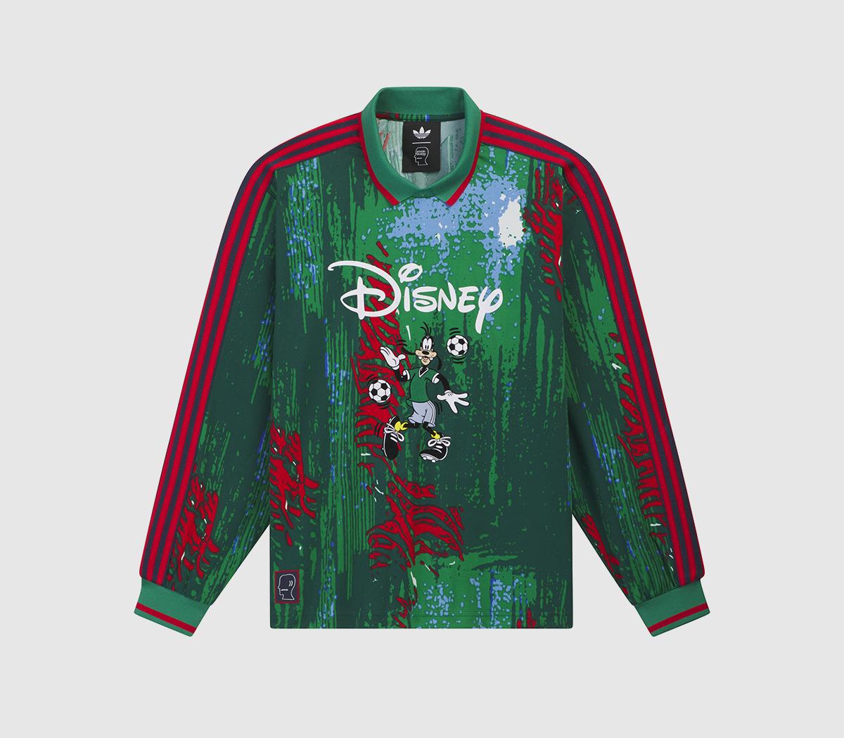 adidasadidas x Brain Dead x Disney LS JerseyRed Bold Green Blue