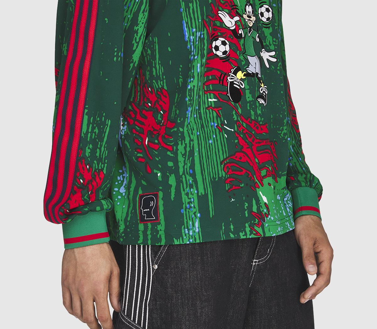 adidasadidas x Brain Dead x Disney LS JerseyRed Bold Green Blue