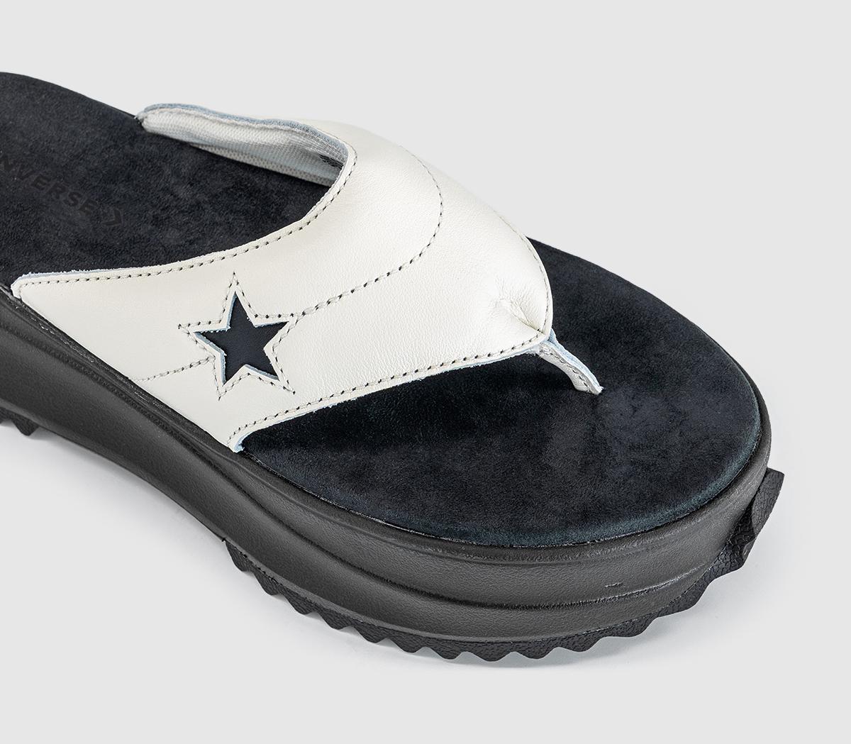 ConverseAll Star Chuck Taylor Thong SandalsVintage White Black Black