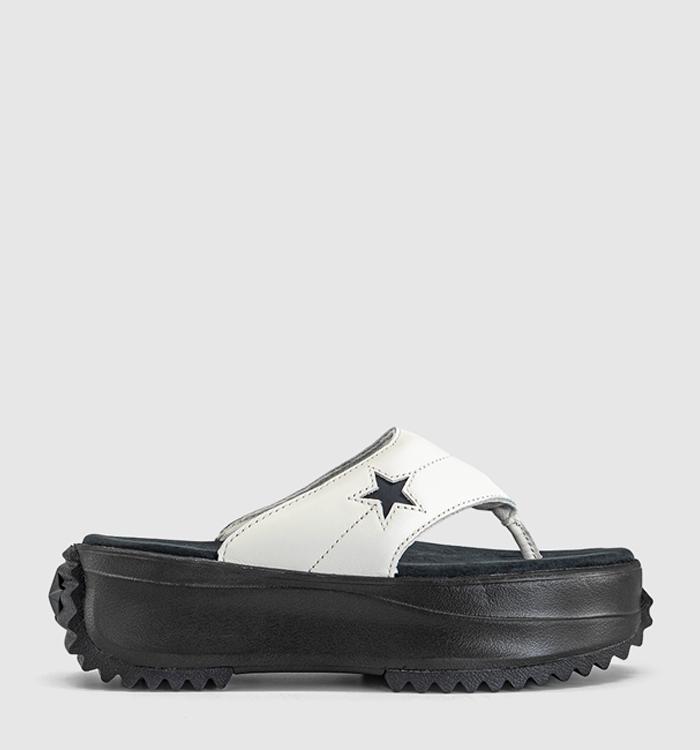 Converse All Star Chuck Taylor Thong Sandals Vintage White Black Black