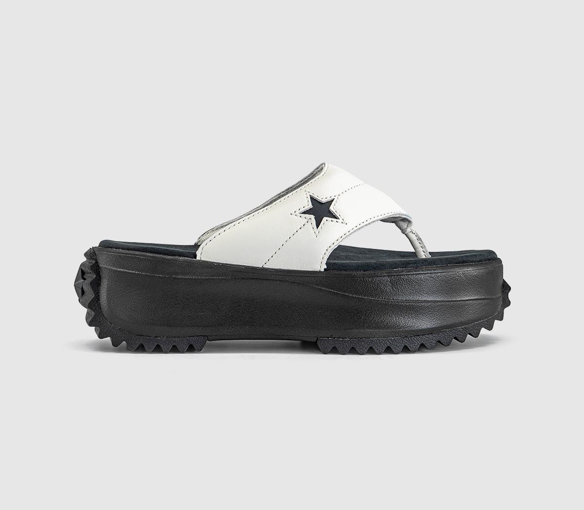 Converse All Star Chuck Taylor Thong Sandals Vintage Black White in Women's Size 9, Office Shoes