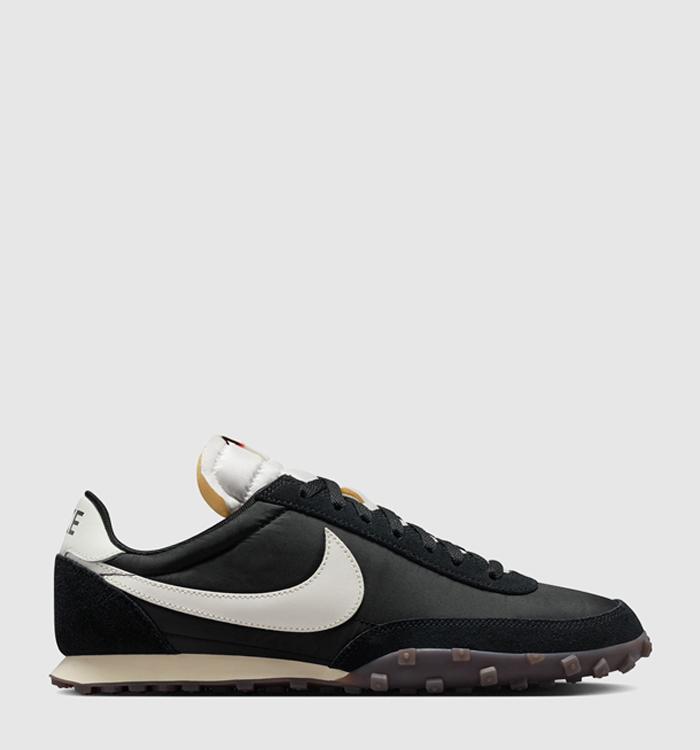 Nike Waffle Racer Trainers Black Sail Coconut Milk Gum Dark Brown
