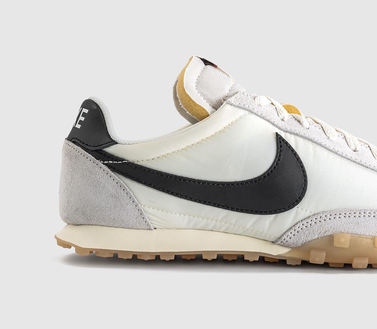 NikeWaffle Racer TrainersSail Black Coconut Milk Gum Light Brown