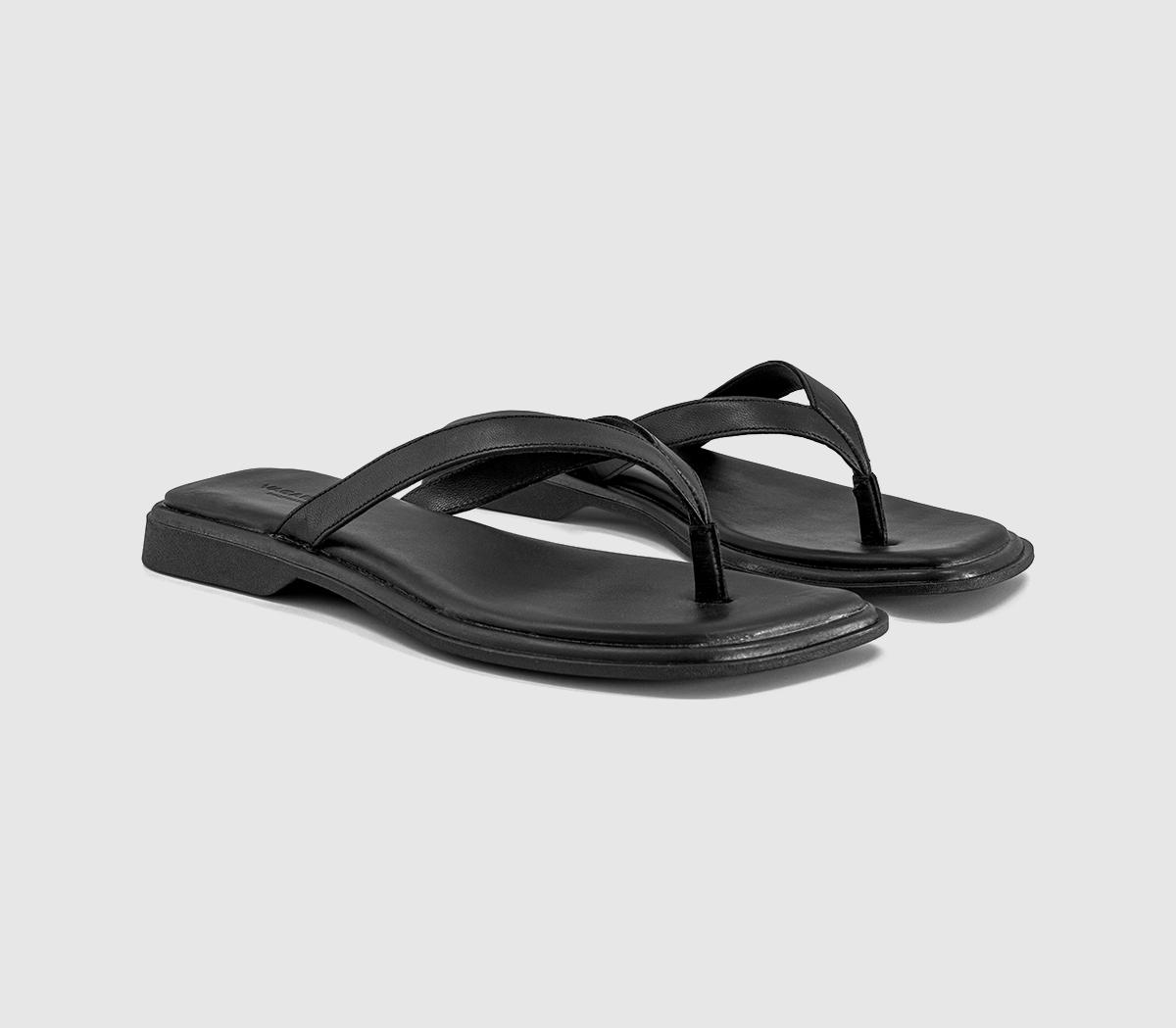 Vagabond ShoemakersIzzy Toe Thong SandalsBlack Leather