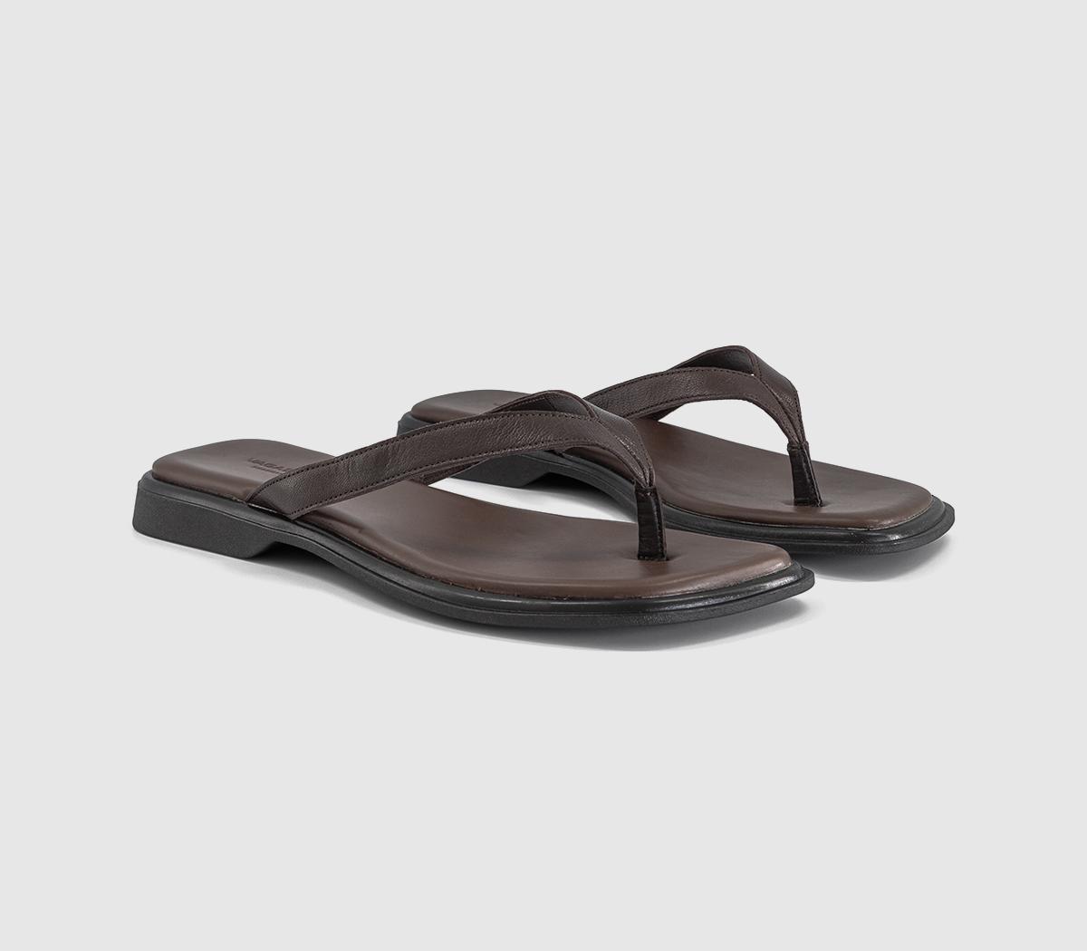 Vagabond ShoemakersIzzy Toe Thong SandalsChocolate Leather