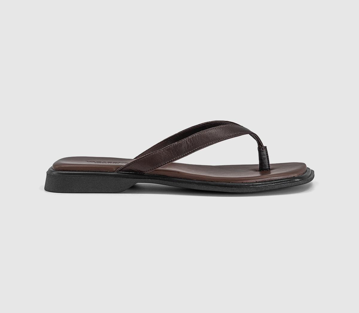 Vagabond ShoemakersIzzy Toe Thong SandalsChocolate Leather