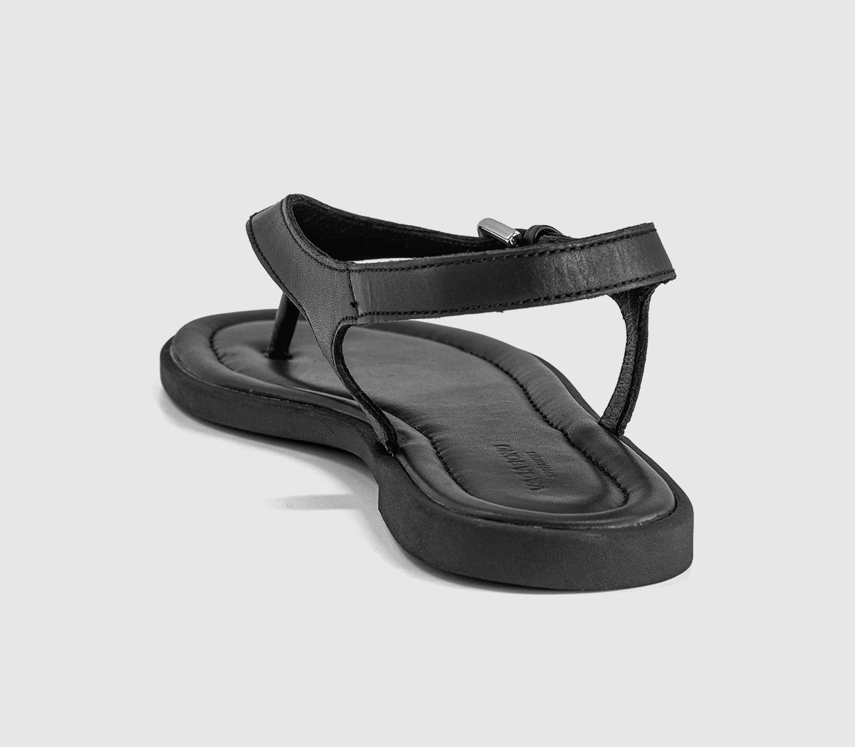 Vagabond ShoemakersZaida Toe Thong SandalsBlack Leather