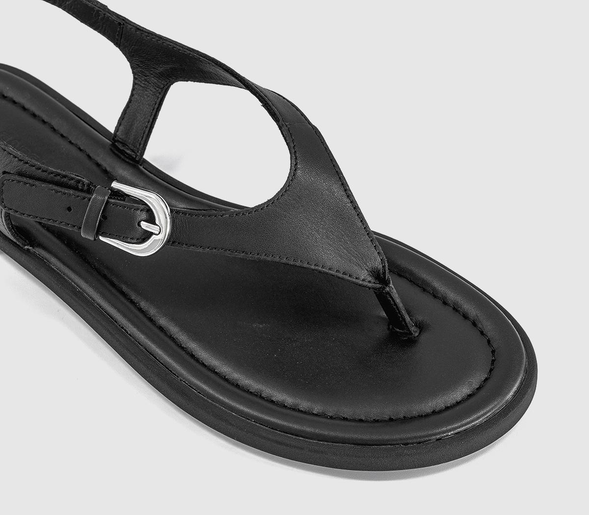 Vagabond ShoemakersZaida Toe Thong SandalsBlack Leather