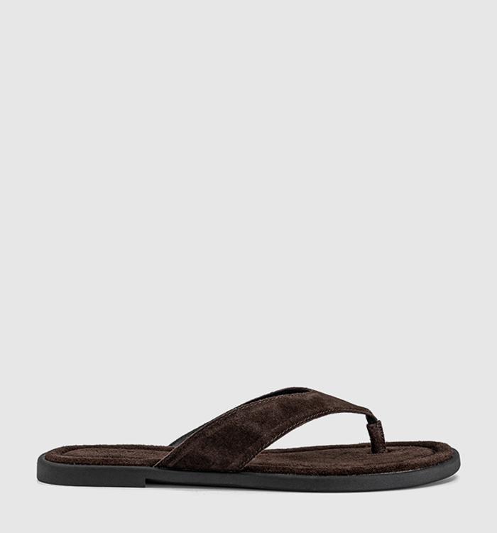 Vagabond Shoemakers Zaida Toe Thong Sandals Java Suede