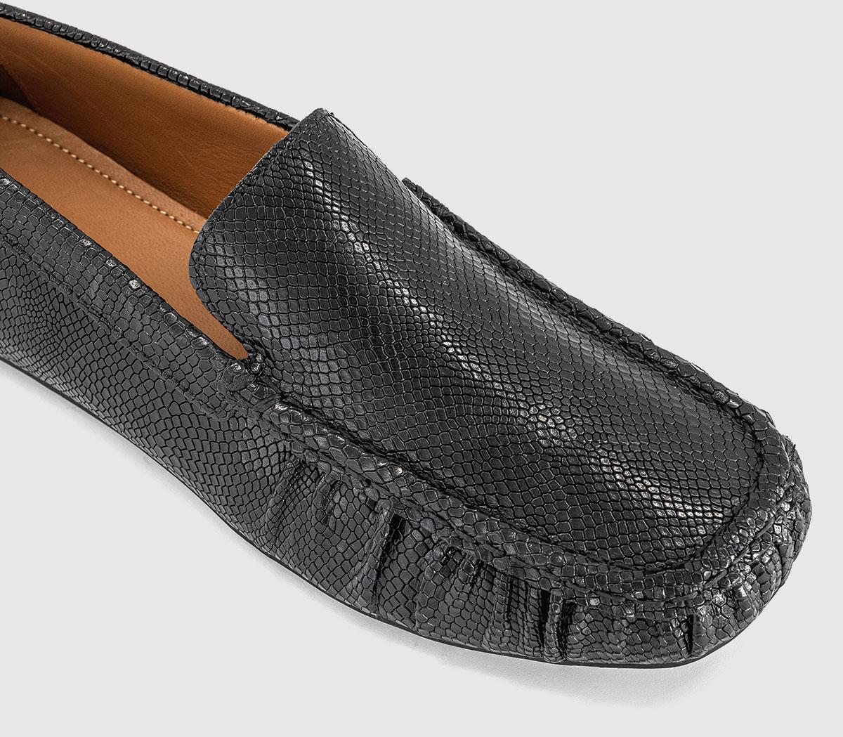 Vagabond ShoemakersMika Driver LoafersBlack Embossed