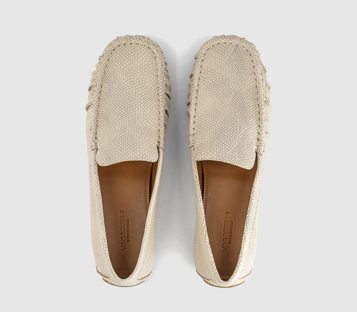Vagabond ShoemakersMika Driver LoafersCream Embossed