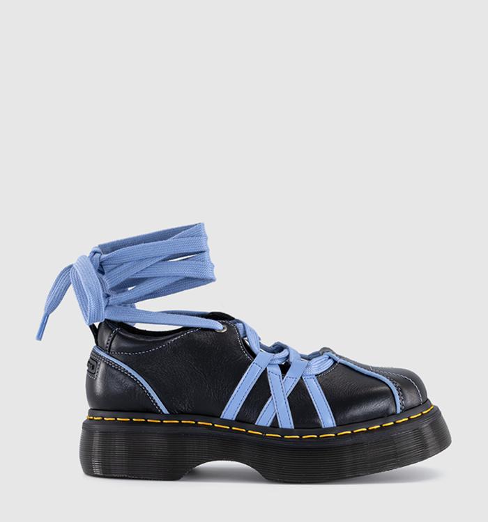 Dr. Martens Buzz Ballet Lace Up Shoes Black Gloss