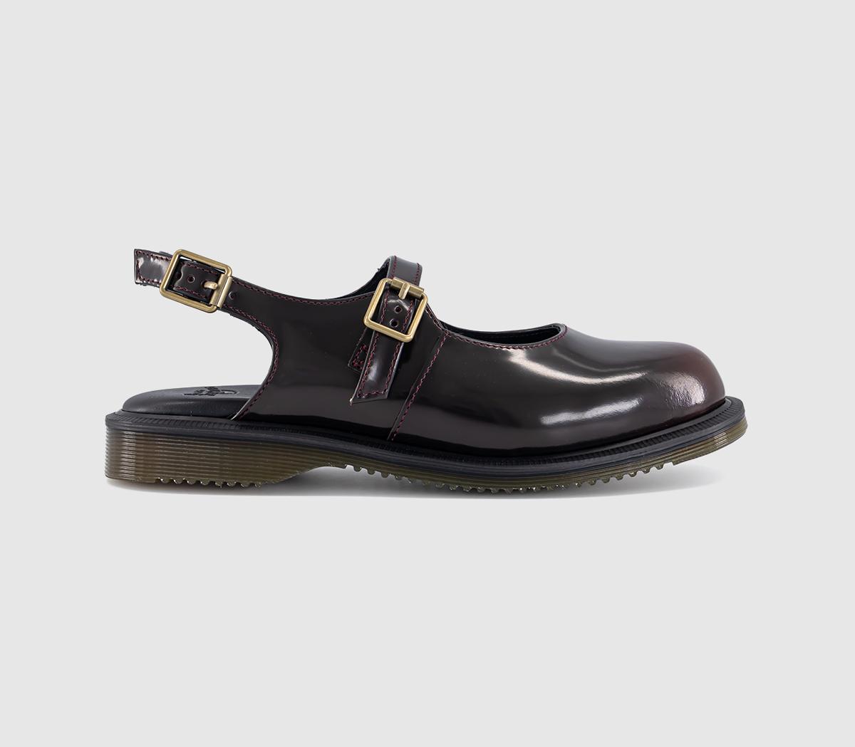 Dr. Martens Madaline Mary Janes Cherry Arcadia Red in Women's Size 7, Office Shoes