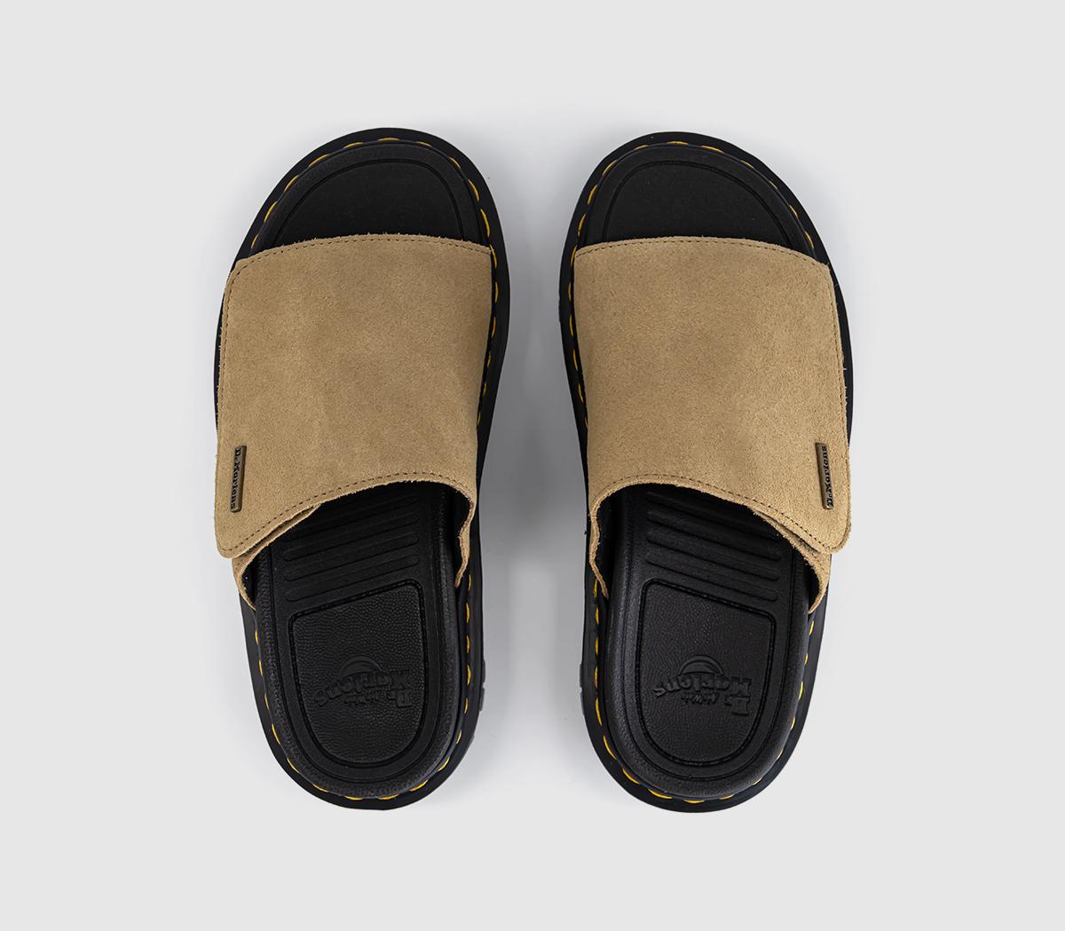 Dr. MartensZebzag SlidersSavannah Tan Suede
