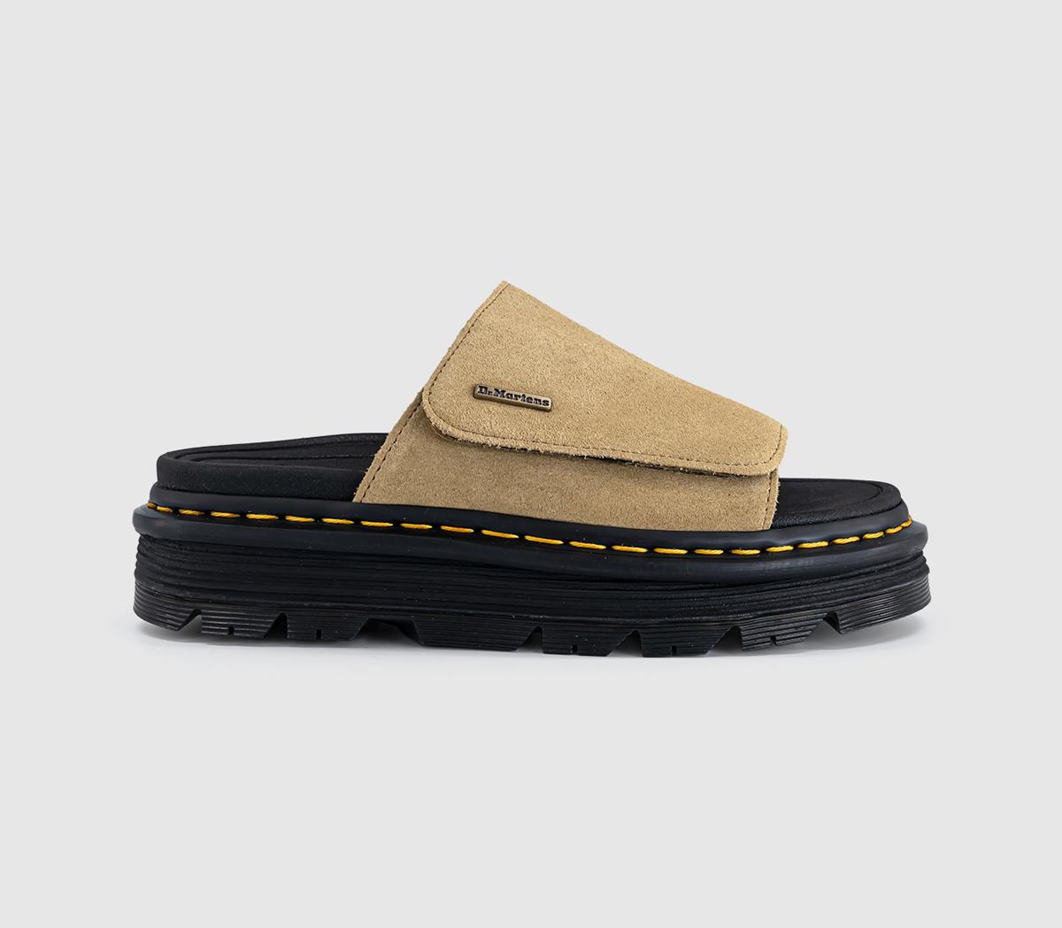 Dr. MartensZebzag SlidersSavannah Tan Suede