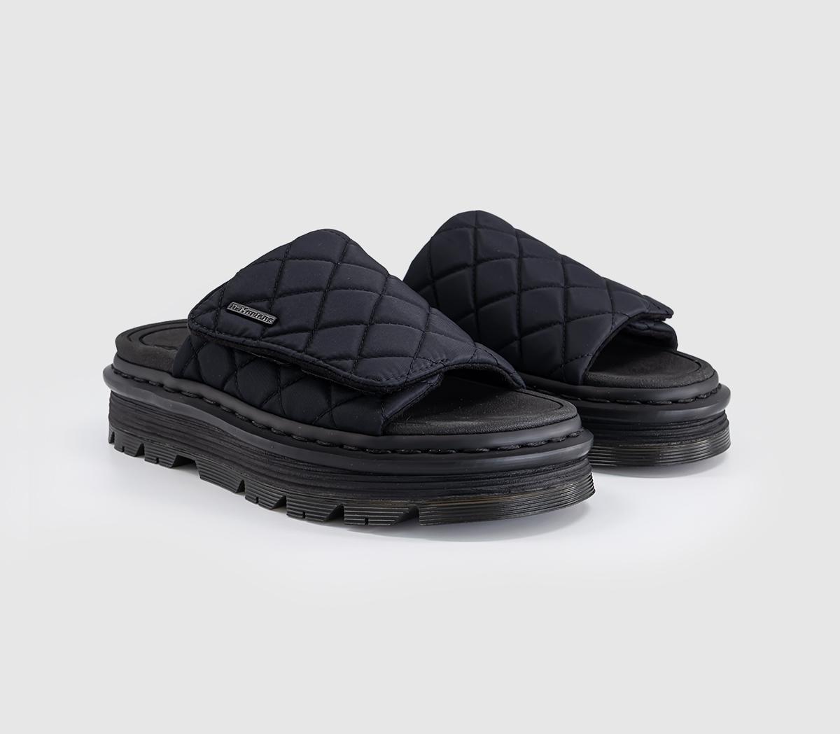 Dr. MartensZebzag SlidersBlack Econyl Woven