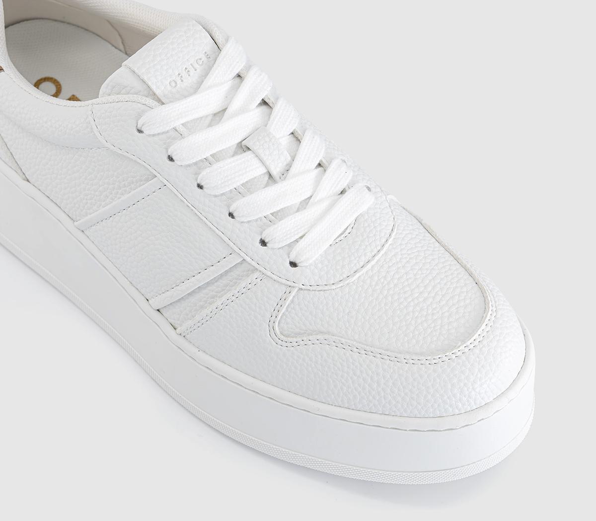 OFFICETatum Platform Lace Up TrainersWhite